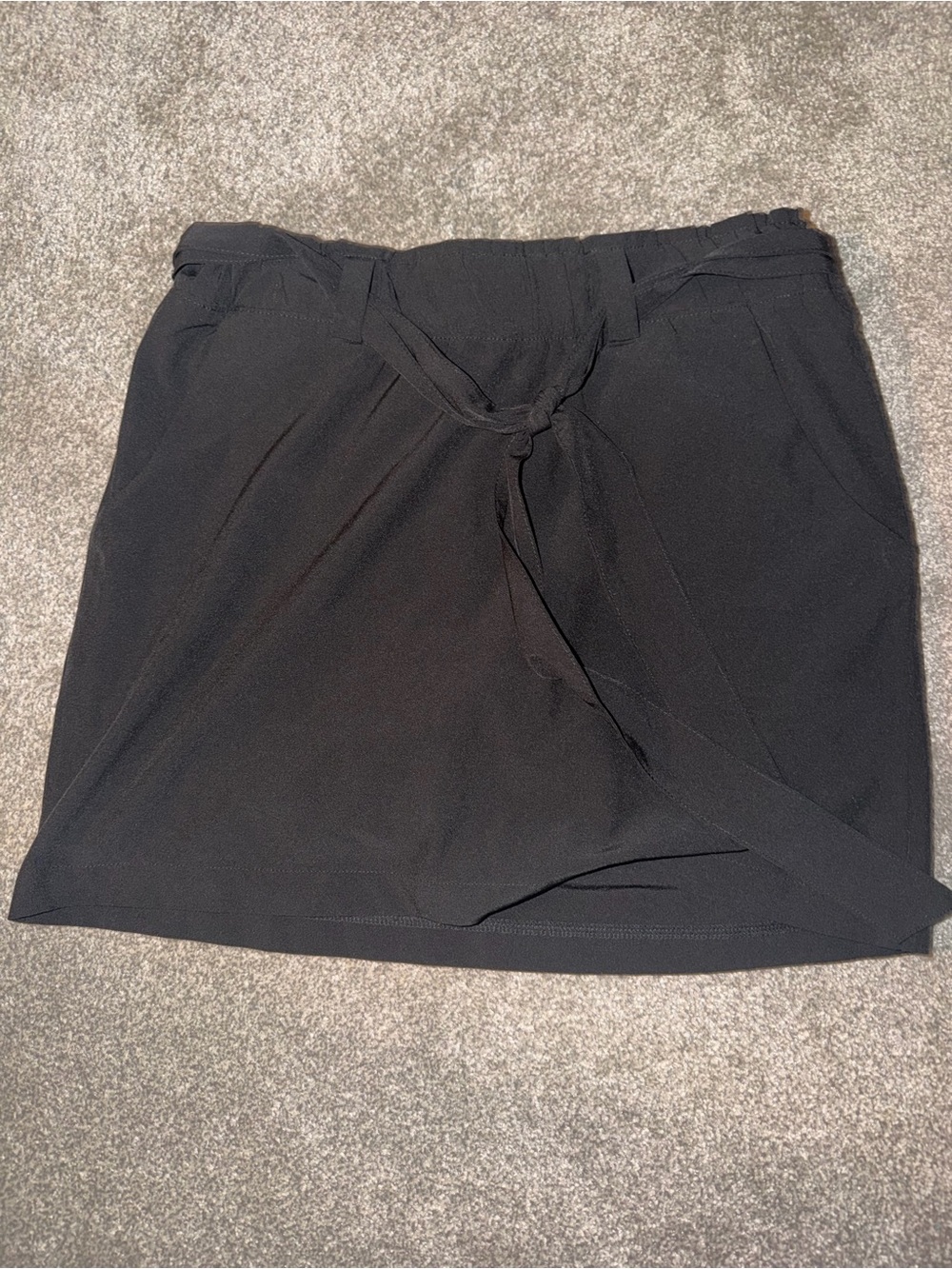 Black Women’s Wrap-Front Skirt